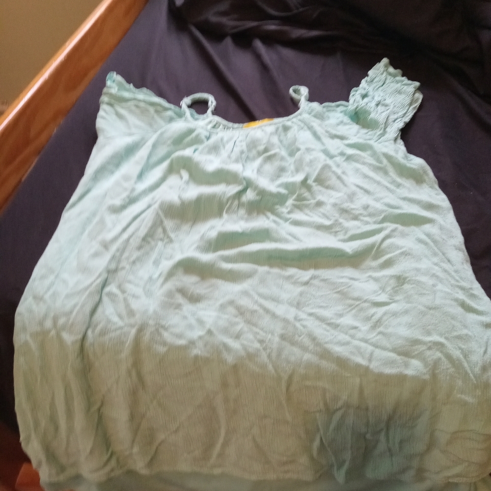 A light mint green shirt